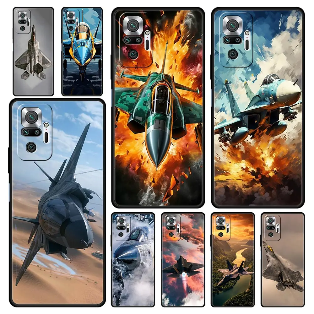 Soft Silicone Fighter Planes Phone Case Cover