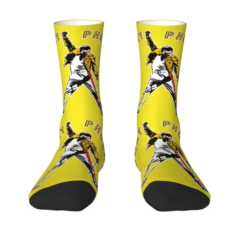 

Freddie Mercury Men's Crew Socks Unisex Fashion 3D Printing Dress Socks