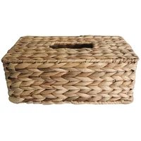 Desktop Paper Holders Pastoral Style Home Decoration Hyacinth Straw Tissue Storage Box Rectangular Napkins Towel Travel 1