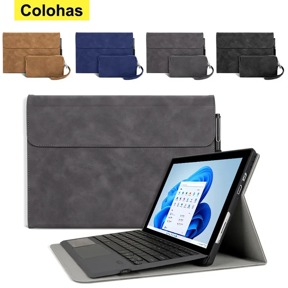 Custodia Morbida In Tpu Per Microsoft Surface Pro 9 8 7 6 5 X Custodia Funda In Pelle Pu Per Surface Pro X Go 2 Custodia Protettiva A 3 Maniche
