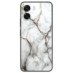 Luxury Marble Painted Silicone Phone Case - Soft Protective Bumper Shell Cover for OPPO A6x (T0101)