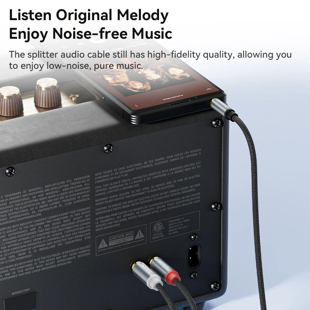 Toocki RCA  ̺ 3.5mm Male to 2RCA ̺ Male Splitter Jack to AUX 2 RCA Male For TV ޴ ȭ DVD Ŀ ̾