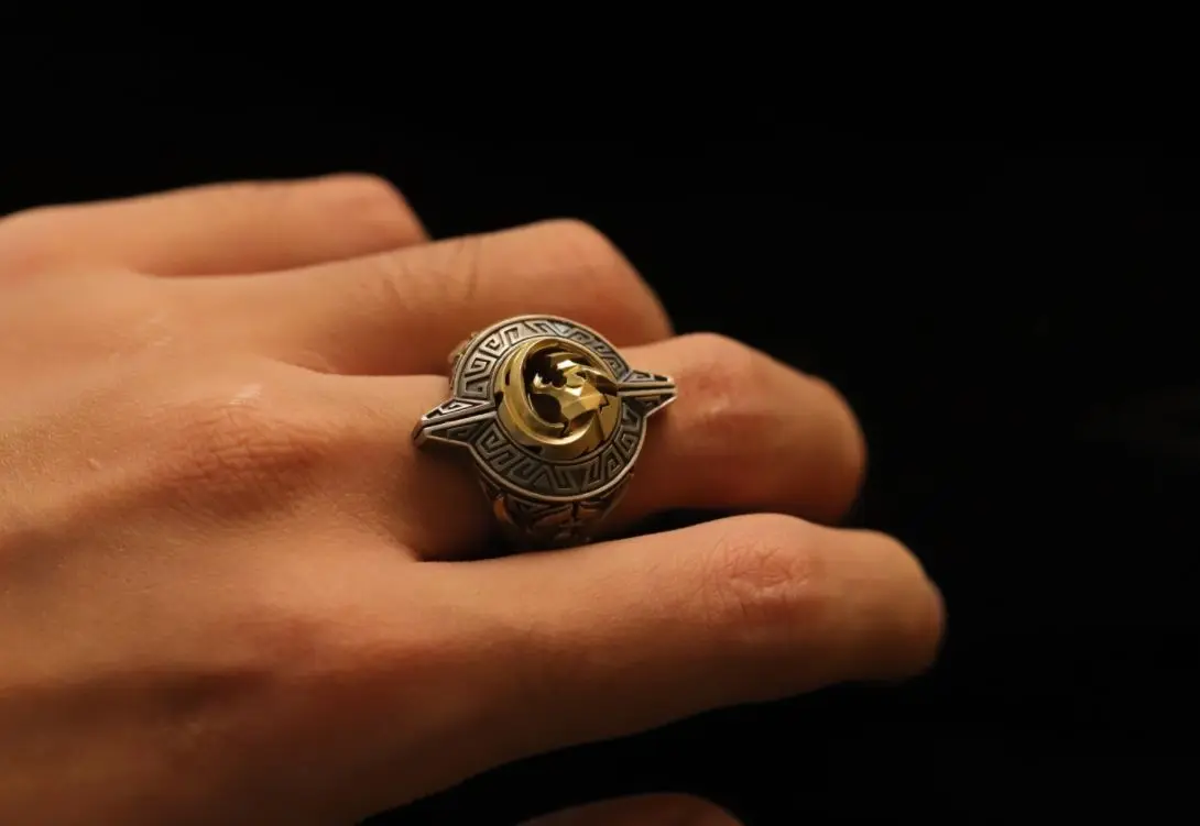 New 2023 Fashion Personality Gold Color Dragon Ring Unisex Hip-hop Punk Open Ring Banquet Jewelry Accessories Gift