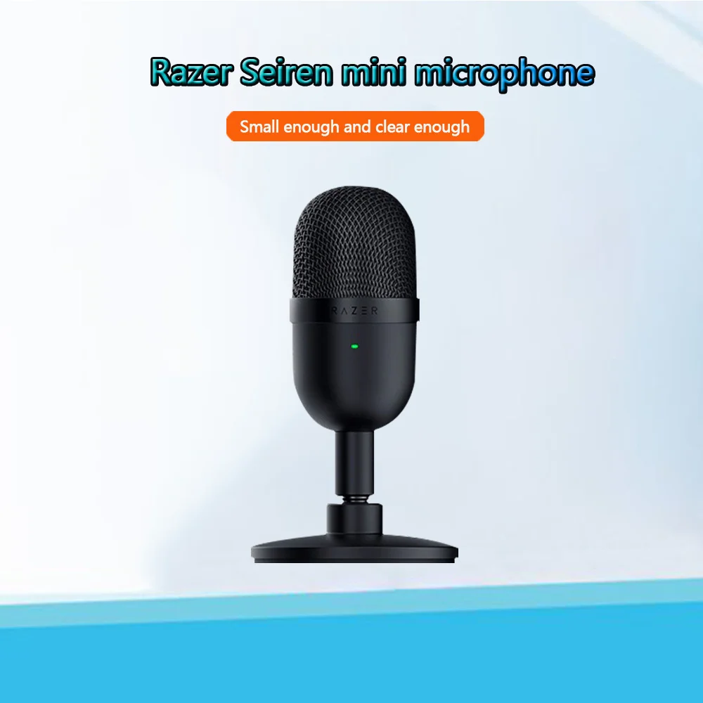 

Razer Seiren Black Mini Usb Condenser Microphone Ultra-Compact Streaming Microphone With Supercardioid Pickup Pattern Microphone