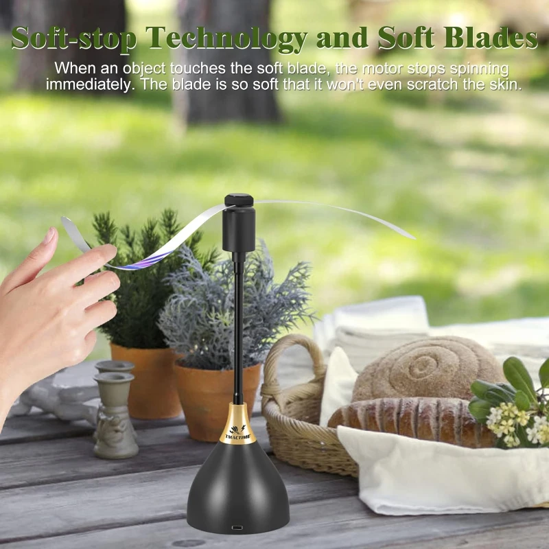 fly fan Outdoor Kitchen Fly Repellent Fan Fly Destroyer Food Protector Keep Flies Bugs Away From Food Household Pest Repellent Table Fan