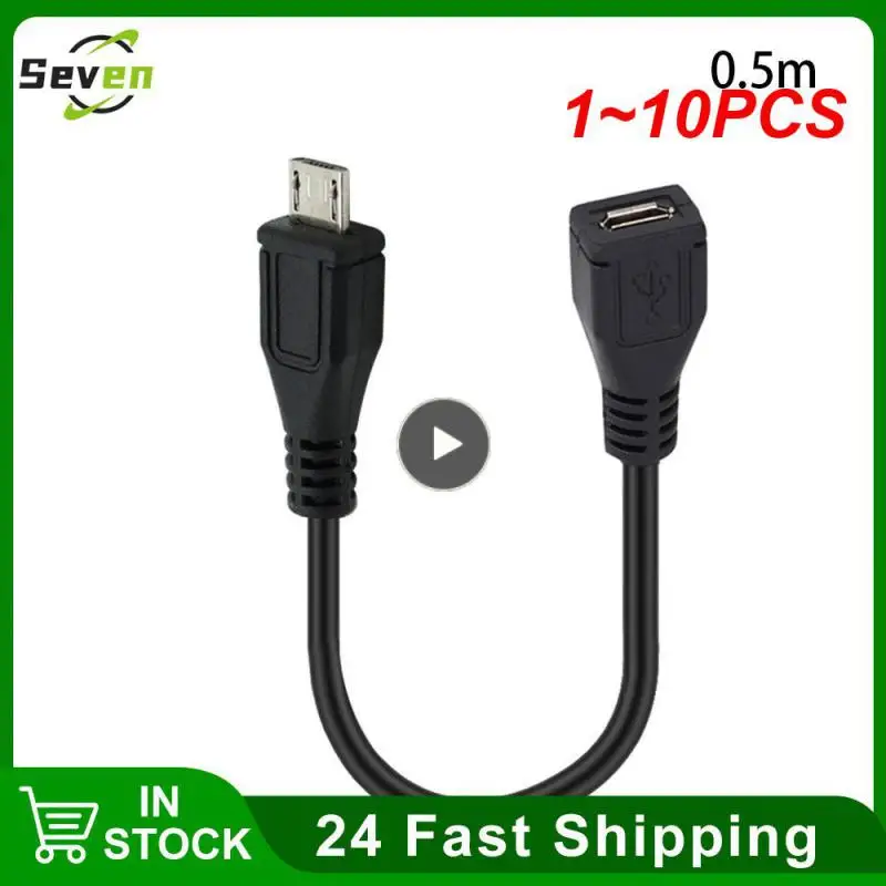 

1-10 шт., удлинитель Micro USB «папа»-«мама» для кабеля USB 2,0, 25 см, 50 см, 150 см