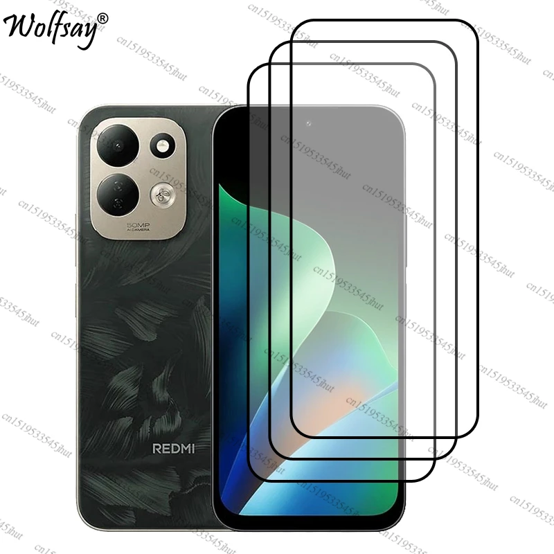 Premium Full Cover Tempered Glass Screen & Camera Protector - 6.9 Inch