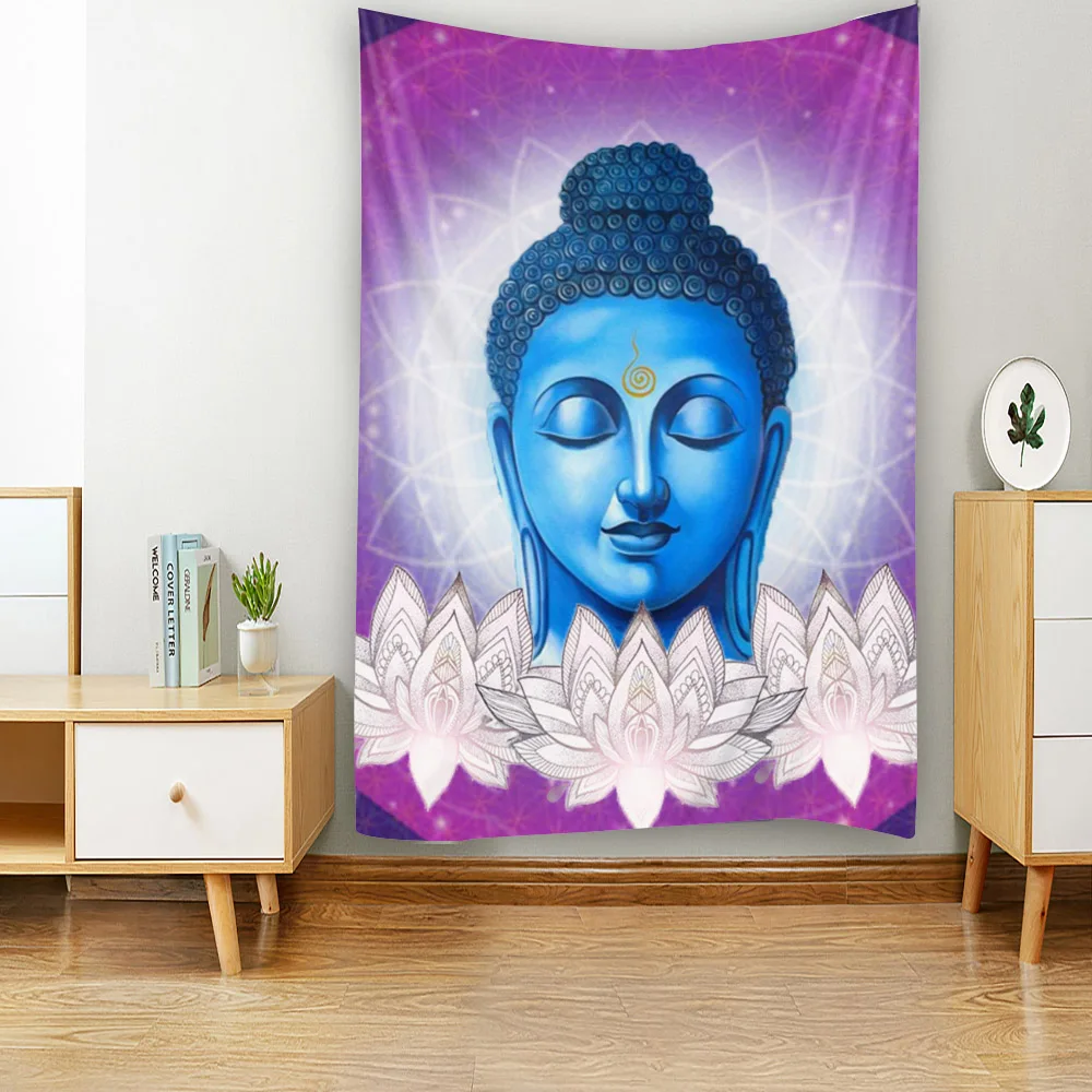 Buddhist Art Tapestry Meditation Seven Chakras Wall Hanging Mantra Bohemian Hippie Room Art Decoration