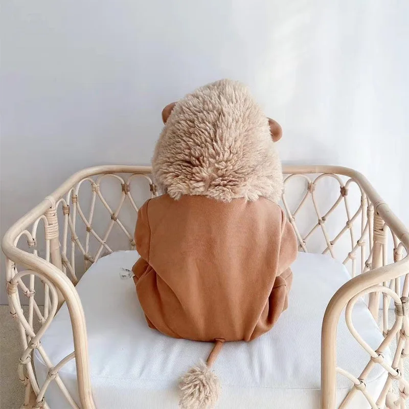 Umorden Autumn Winter Baby Lion Costume Rompers Outwear Infant Boys Girls 0-3 Year Jumpsuit Hoodie Halloween Purim Fancy Dress