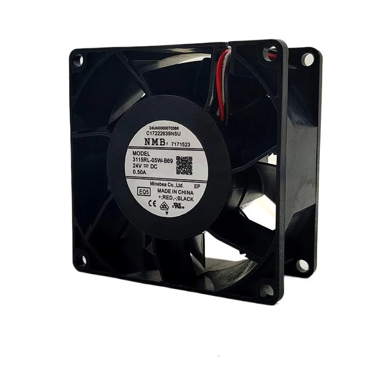 Ventola Di Raffreddamento NMB 3115RL-05W-B70 &ndash; 8038, 24V 0,80A, Grande Volume D'Aria, Usata? No, Nuova!