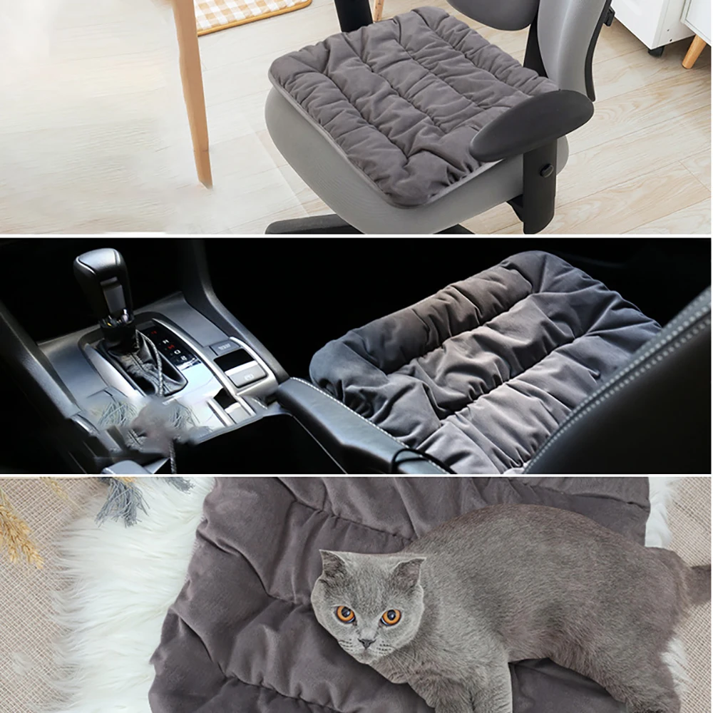 Usb Heated Seat Cushion, 5v Electric Heating Pad Nonslip Chair Heater Cover  Pad, Winter Warmer For Office Chair Home Sofa 