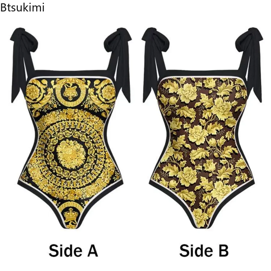 Women Skirt Cover Up Bodysuit One Piece Bandage Bathing Swimwear Summer Fashion Print Beach Holiday Bodysuit Cover Up Outfits