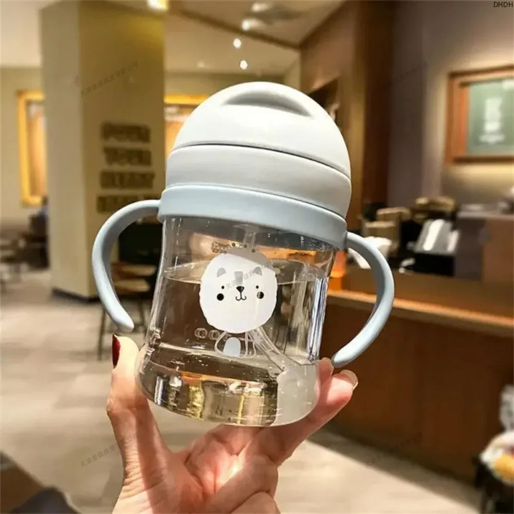 350ml  피드 식수 컵 짚 Anti-choking 산산조각 방지 어린이 물병 비비 학습 식수 컵