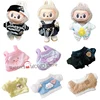 17cm Cute Mini Plush Doll's Clothes Outfit Accessories for Labubu Dolls T-shirt Sling Jumpsuit Jacket Fans Gift 1