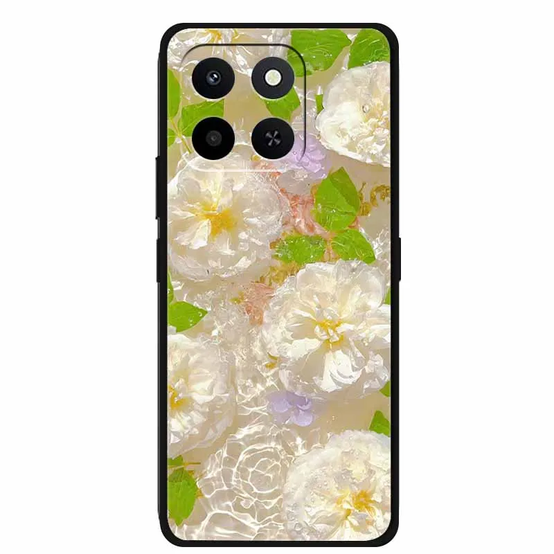Cartoon Flower Soft Silicone Phone Case - Anime Gift Protector Shell