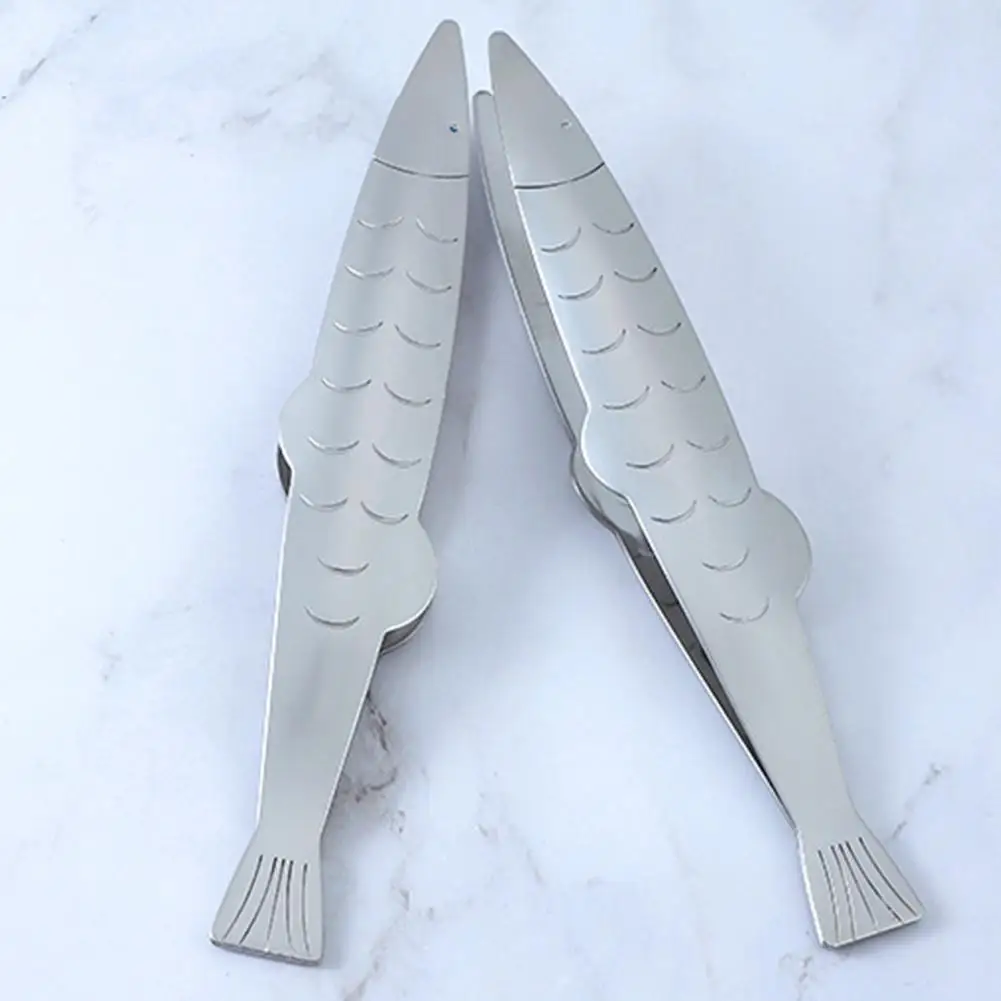 Clip Precision Serrated Kitchen Tweezers Stainless Steel Tongs for Cooking BBQ Clamp Cooking Tools Kitchen