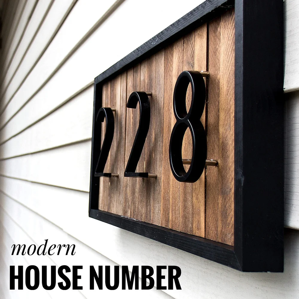 125mm Floating House Number Letters 1