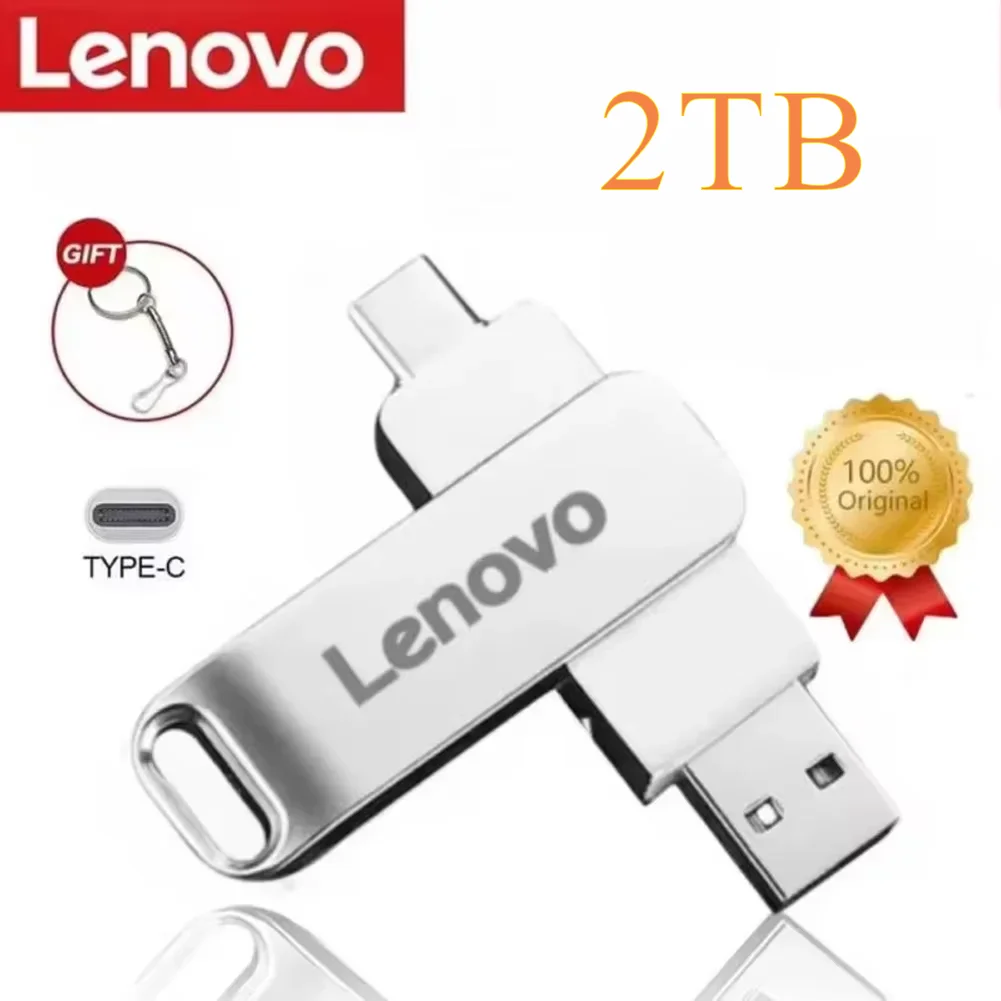 Lenovo 16tb 3.0 כונן הבזק USB כונן הבזק מתכת במהירות גבוהה 2tb 128gb עמיד למים סוג-c usb-c עבור התקני אחסון מחשבים