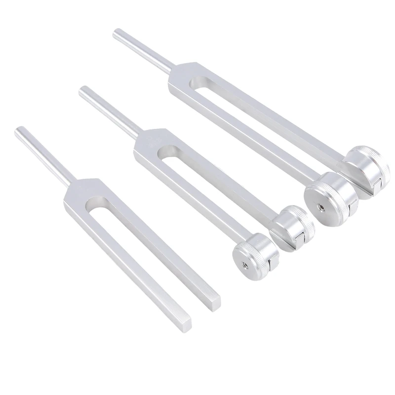 Tuning Fork Set (128Hz, 256Hz, 512Hz),For Sound Healing, Meditation, Therapy ,Reliever Stress