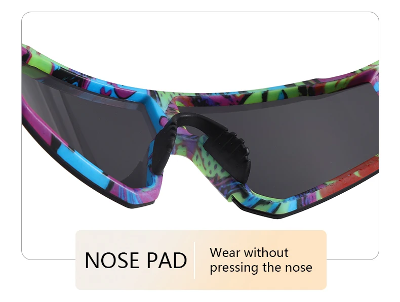 REXXAR Neue Fahrradbrille UV400 Sonnenbrille für Herren und Damen – Outdoor-Sport-MTB-Brille für Radfahren und Wandern – Detail 6