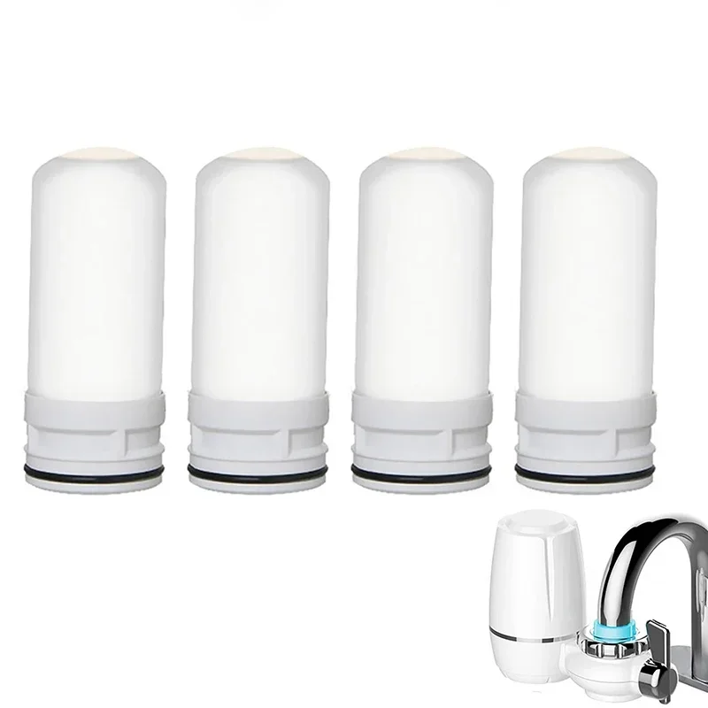 Faucet Water Filter Kitchen Faucet Tap Water Purifier Water Filter Cartridges Activated Carbon Replaceable Tap Filter Ceramic Filter Element