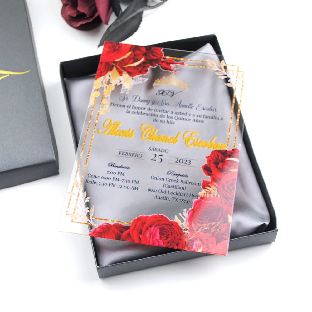 

Gift Wedding Invitation Card 10pcs Business Cards Personalized Gifts for Children's Birthday Guests French Text Custom
