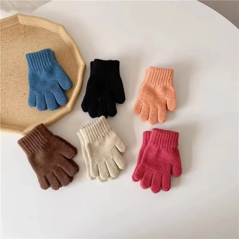 Kids Gloves Winter Boys Or Girls Gloves Children's Warm Knit Magic Bulk for Winter Supplies