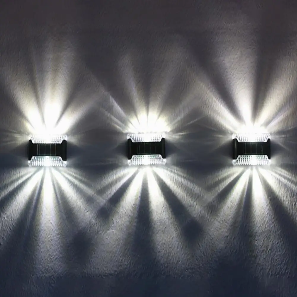 Solar Lights Outdoor Wall Waterproof Up and Down Wall Lights Garden Ambient Light for Garden Decoration Fence Patio Garage led wall lamp solar light solar led light