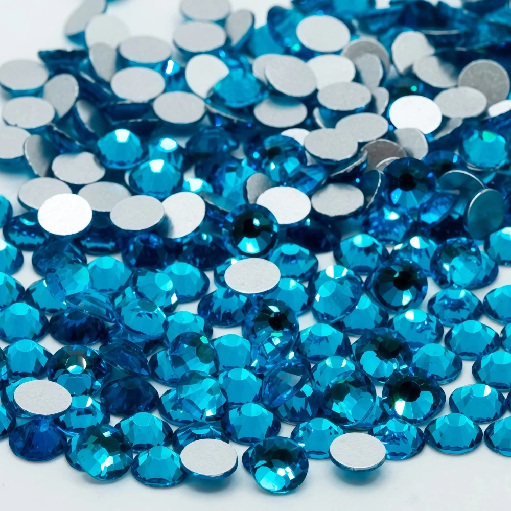 Crystal Rhinestones Collection - Non Hot Fix Flat Back Decorative Gems for Nails & Fabric Embellishments