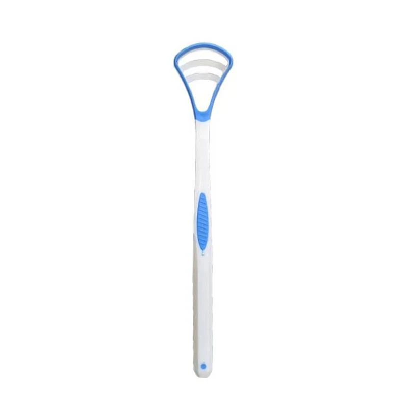 Dual-Use Oral Hygiene Cleaning Brush and Tongue Scraper