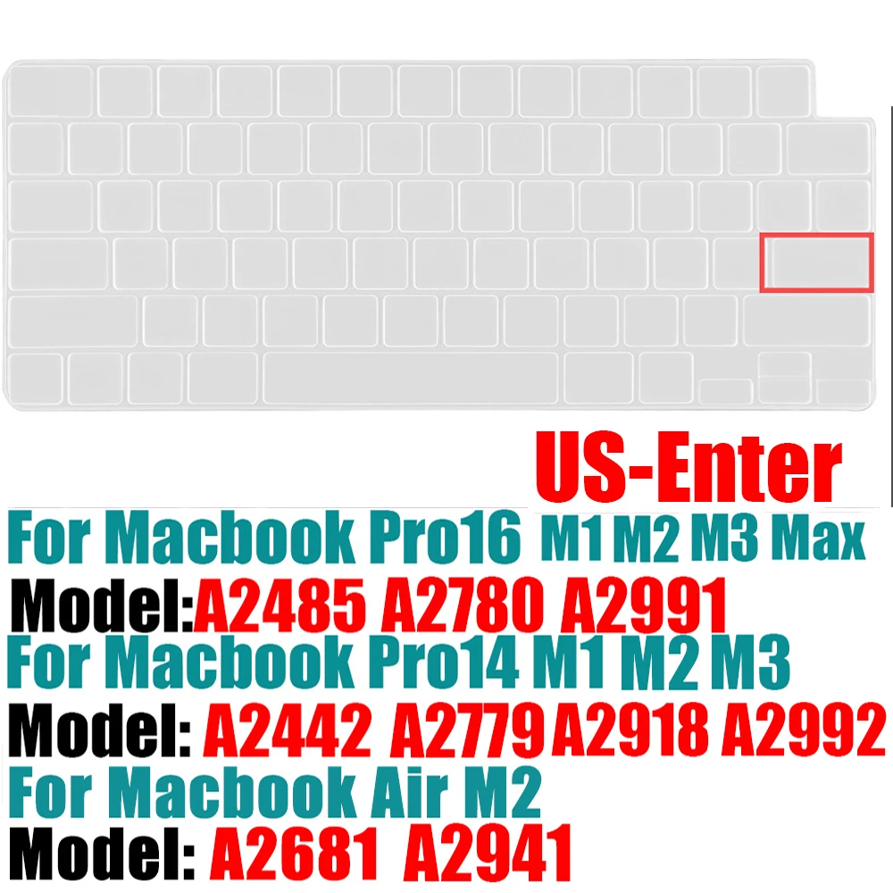 Spanish Silicone Keyboard Protector