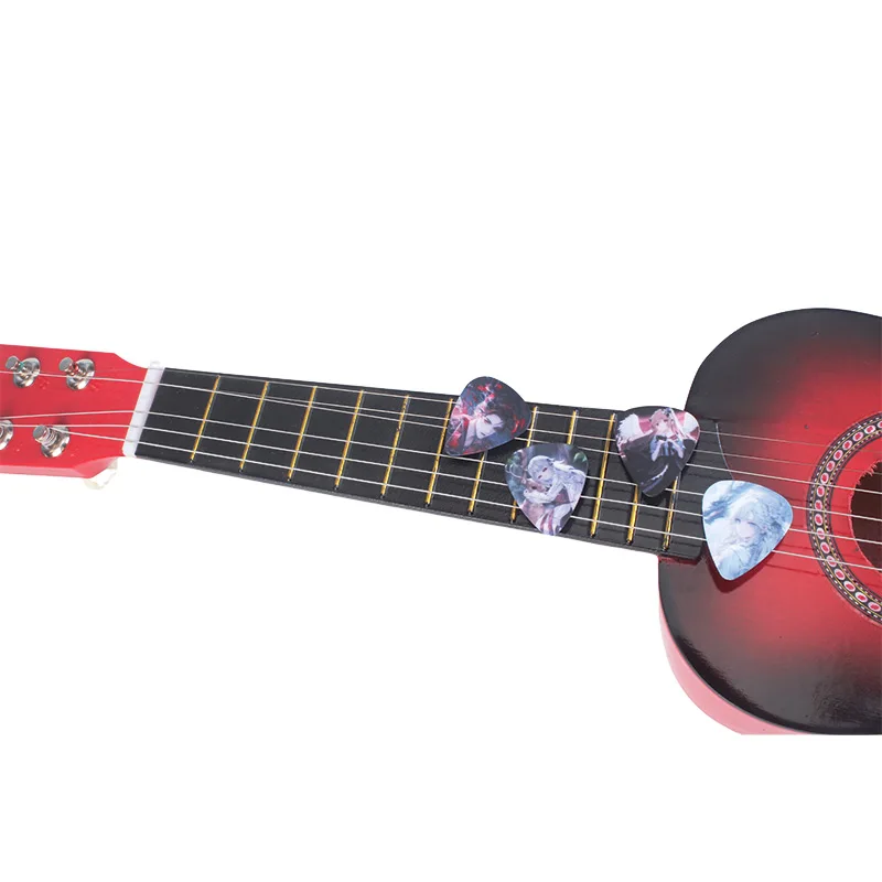 New 50pcs bass guitar paddle Acoustic guitar Picks ukulele Musical instrument Anime cartoon cute electric pick with box