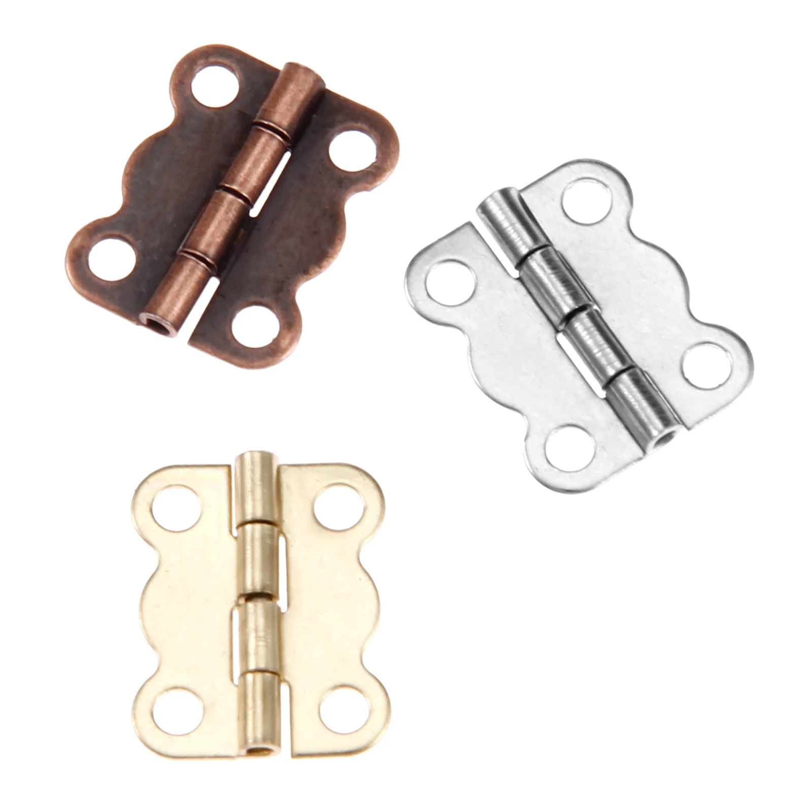 10pcs Butterfly Hinges w/screws Silver/Red Copper/Gold 16*12mm Decor Cabinet Wooden Box Jewelry Gift Wine Case Vintage Hardware cabinet door hinges furniture hinge cabinet hinges wooden box hinge bronze butterfly hinges