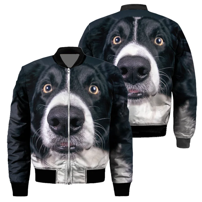 thumbnail image 1 of 2024 Chaqueta con cremallera con estampado 3D de perro para hombre, moda informal unisex, chaqueta de manga larga con cremallera para hombre, sudadera con capucha, ropa para hombre, 1 of 4