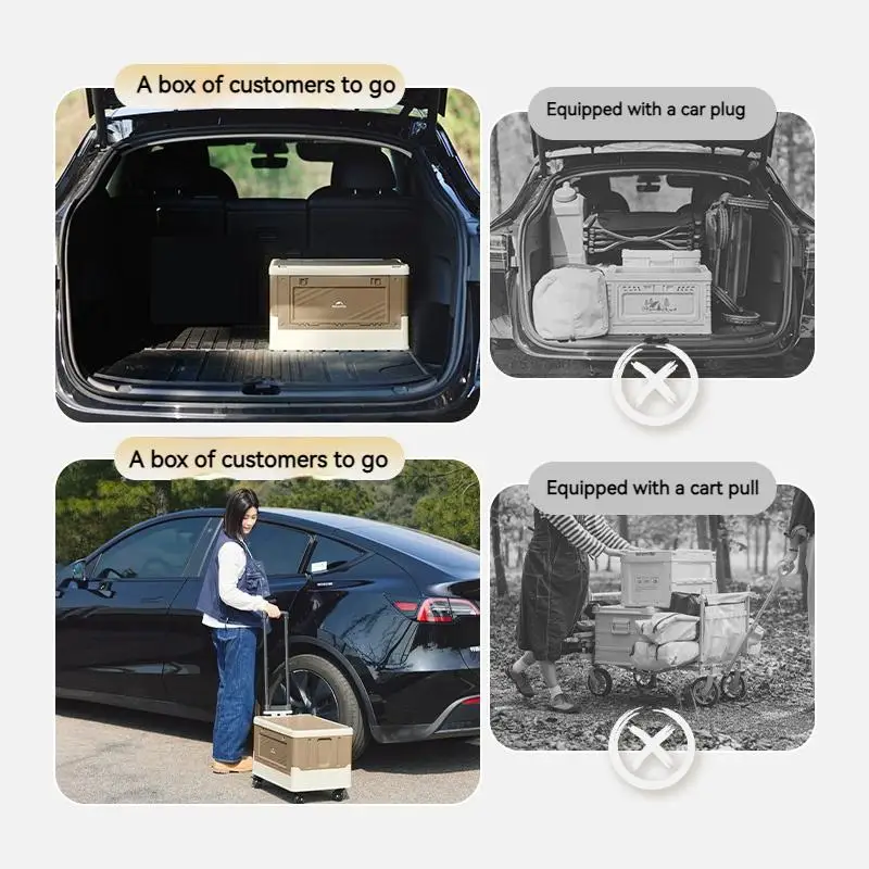 Naturehike Camping Accessories Canopy Storage Box Picnic Mat Chair Trolley Portable Outdoor Multifunctional Folding Equipment