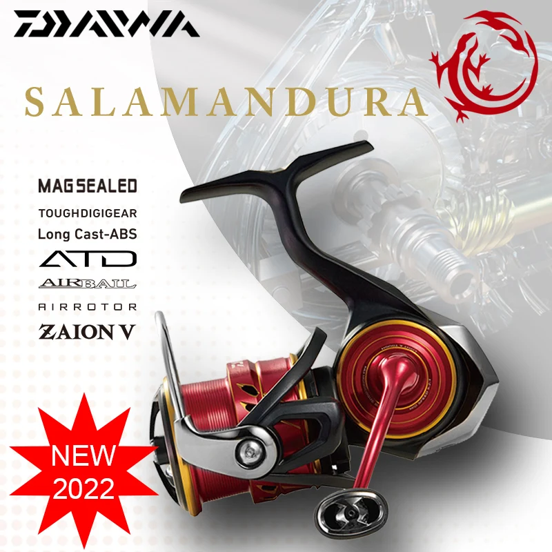 

2022 New DAIWA SALAMANDURA LT Spinning Fishing Reels 1000-3000 7+1BB ZAION V MQ Body MAGSEALED Waterproof Saltwater Reel Fishing