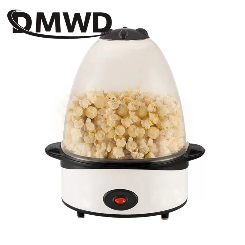 DMWD Mini Portable Electric Popcorn Maker Automatic Mini Hot Air Pop Corn Poping Machine Household DIY Popper Corn Maker EU Plug 2