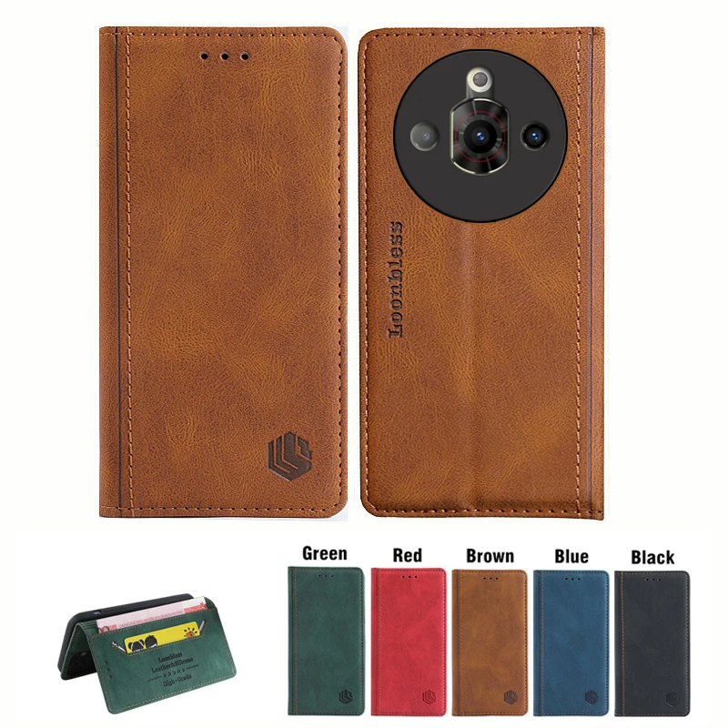 YKNIUFLY Cover Flip In Pelle Magnetica Con Porta Carte E Supporto Per ZTE Nubia Focus 5G – Custodia A Portafoglio PU + TPU, Nero - 3