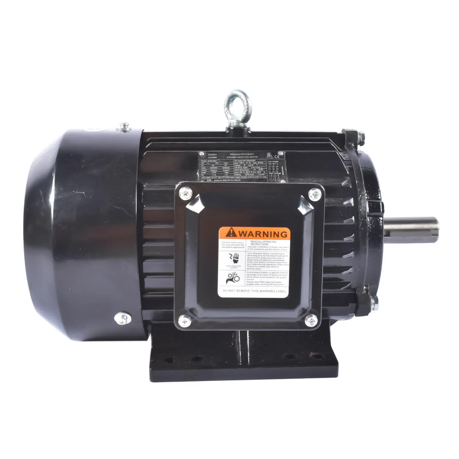 100145.00 | Motor | 0.5 HP | 3 Phase | ODP | 1725 RPM | 230/460 Volts - (Leeson) main image 1