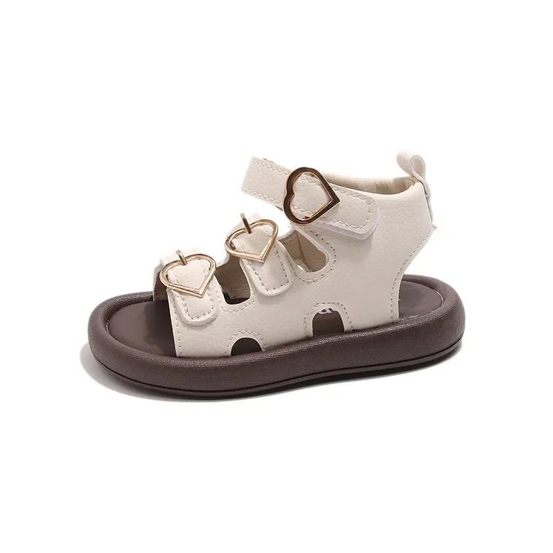 Girls Pu Leather Soft Sole Kids Sandals for Summer