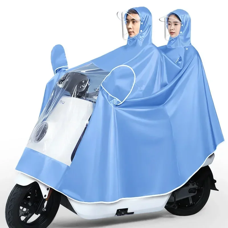 

Electric Adult Car Plus-sized Women Motorcycle Rainproof Double Single Foot Waterproof Thickened Poncho Men Covering