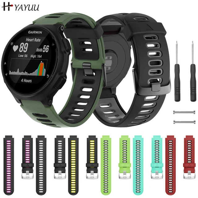 Correa de reloj para Garmin Forerunner 235 / 220 / 230 / 620/630, pulsera  deportiva de silicona, Forerunner 235 Lite 735XT - AliExpress