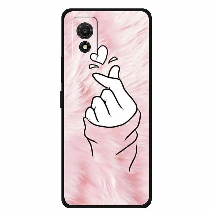 Artistic Cat Silicone Protective Phone Case - Stylish & Durable Bumper Protector