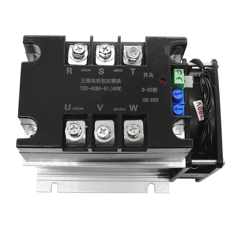380V three-phase motor soft starter module controller 1KW-12KW slow starter (Module radiator fan)