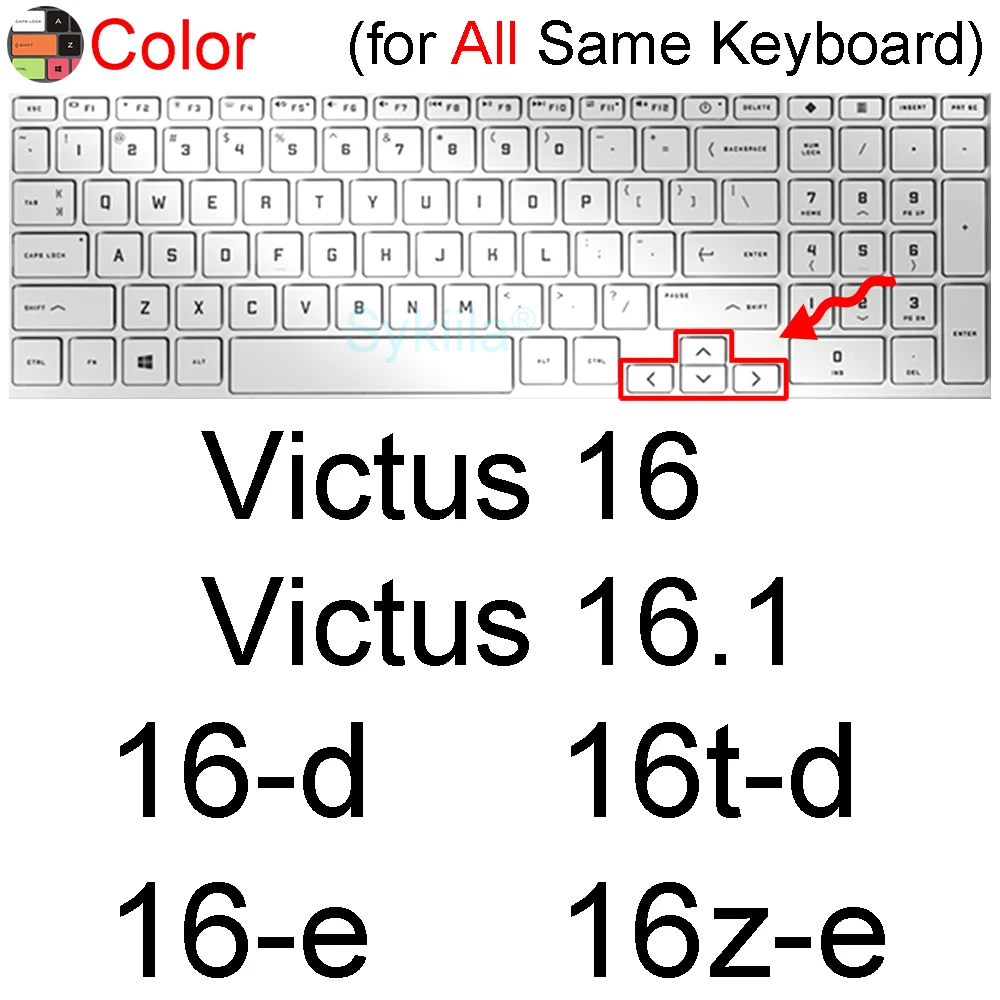 laptop chill mat Keyboard Cover for HP Victus 16 16t 16z 16-d 16-e Silicone Protector Skin Case Gaming Laptop Accessories 7 8 16.1 inch 2022 laptop keyboard protector Laptop Accessories