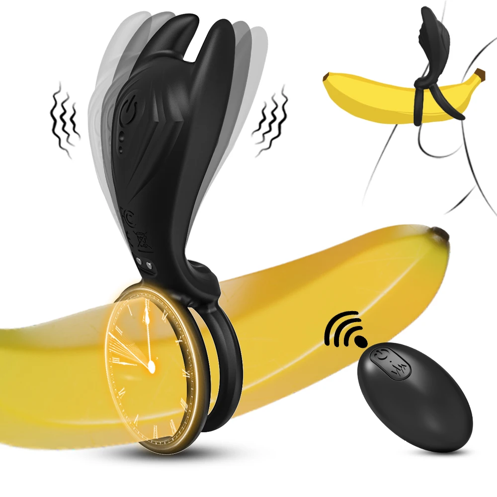 Fernbedienung Penis Ring Ejakulation Vibrator für Männer Penis Ring Verzögerung Penis verlängerung Klitoris Stimulation Sexspielzeug für Paare 1