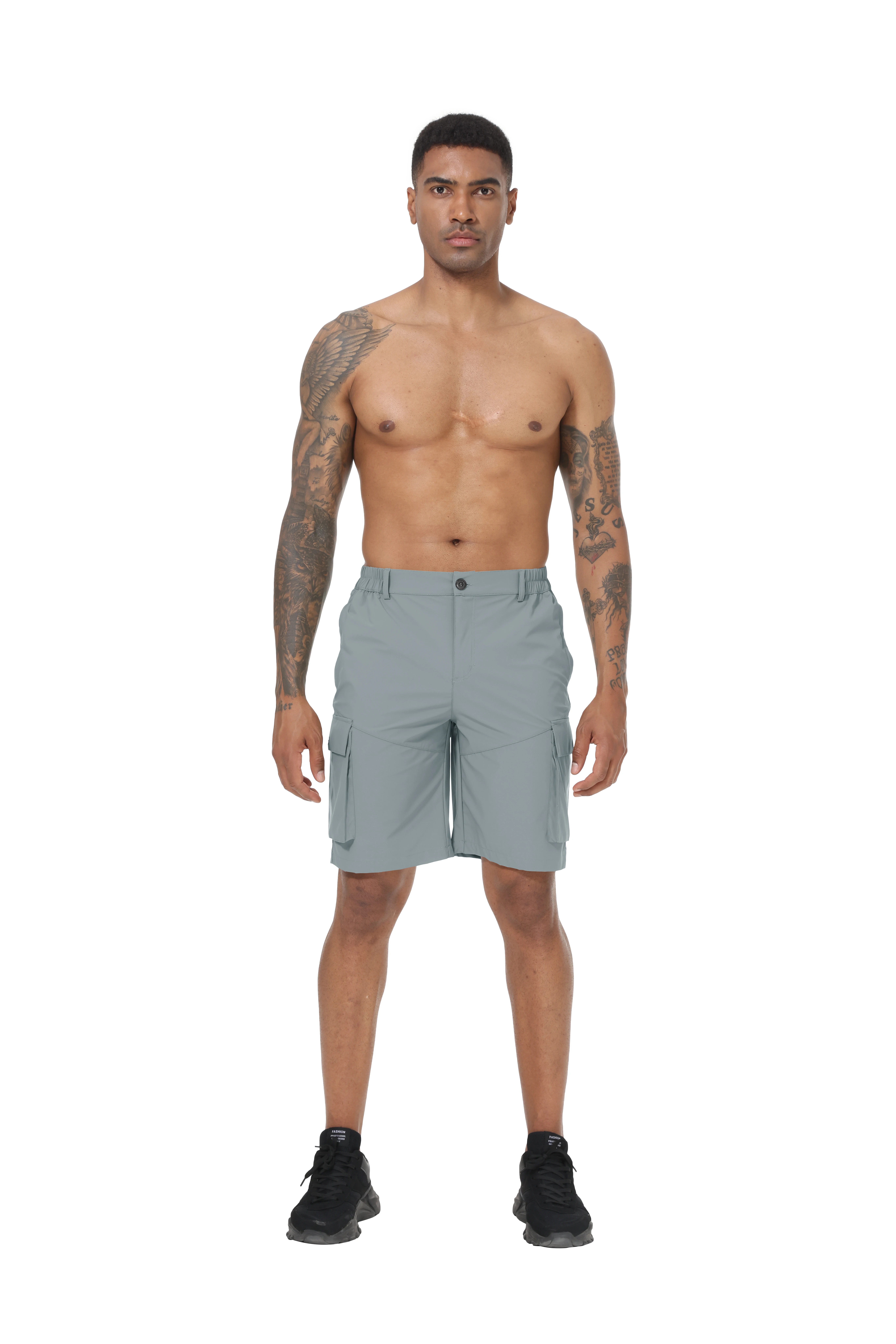 Sommer Männer Cargo-Shorts Taktische Kurze Hosen Wasserdicht Schnell Trocknend Laufen Angeln Casual Sport Shorts – Detail 14