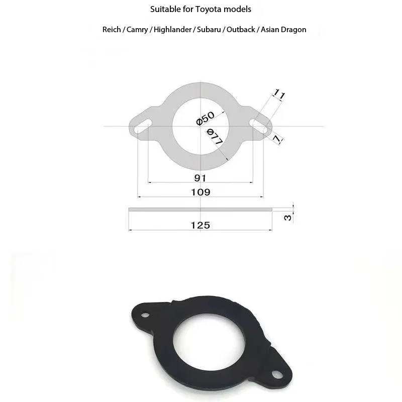 2PCSCar Tweeter Midrange Speaker Mount Is Suitable for Camry Highlander Prado Car Non-destructive Tweeter Midrange Speaker Mount images - 6