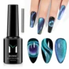 MIZHSE 10ML 9D Cat Eye Gel Nail Polish Magnet Soak Off UV LED Nail Gel For Nail Arts Semi Permanent Magnetic Powder Varnish 1