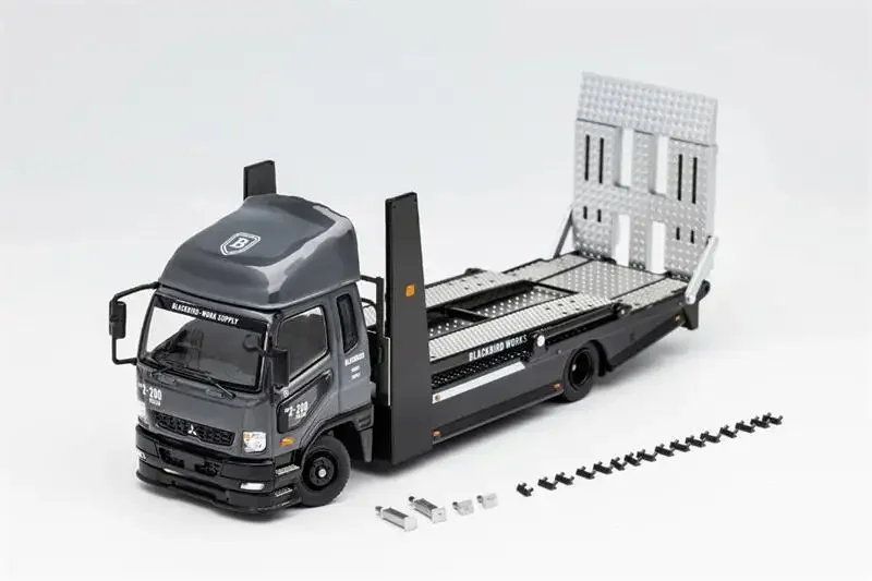 

GCD 1:64 Fuso Fighter Mk2 FK 2017 outrigger, приподнятый двухуровневый буксир RHD, коллекционная Миниатюрная модель литого автомобиля